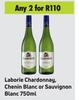 Laborie Chardonnay, Chenin Blanc Or Sauvignon Blanc-For 2 x 750ml