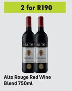 Alto Rouge Red Wine Blend-For 2 x 750ml