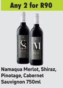 Namaqua Merlot, Shiraz, Pinotage, Cabernet Sauvignon-For 2 x 750ml