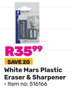 Staedtler White Mars Plastic Eraser & Sharpener (516166)