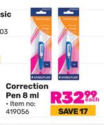Staedtler Correction Pen (419056)-8ml Each