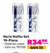 Staedtler Noris Maths Set 10 Piece (197138)-Each