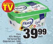Flora 40% Medium Fat Spread Tub-1kg Each