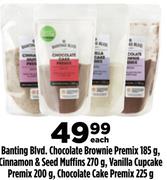 Banting Blvd, Chocolate Brownie Premix-185g, Cinnamon & Seed Muffins 270g-Each