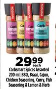 Carbsmart Spices Assorted-200ml Each 
