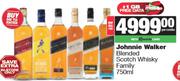 Johnnie Walker Blended Scotch Whisky Family 750ml-Per Combo
