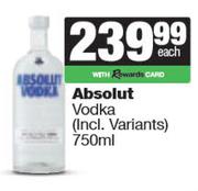 Absolut Vodka-750ml