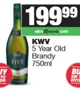 KWV 5 Year Old Brandy-750ml