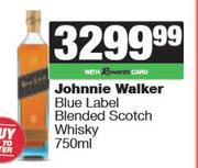 Johnnie Walker Blue Label Blended Scotch Whisky-750ml