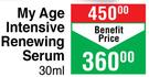 Bionike My Age Intensive Renewing Serum-30ml