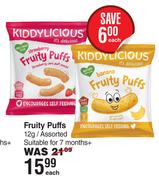 Kiddylicious Fruity Puffs Assorted-12g Each