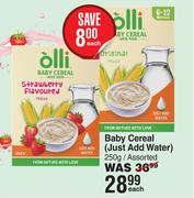 Olli Baby Cereal (Just Add Water) Assorted-250g Each