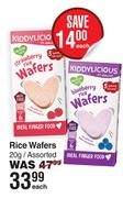 Kiddylicious Rice Wafers Assorted-20g Each