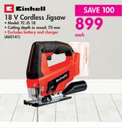 Einhell 18V Cordless Jigsaw TC-JS 18-Each