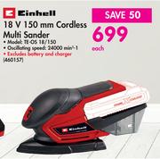 Enhell 18V 150mm Cordless Multi Sander TE-OS 18/150-Each