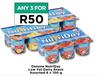 Danone Nutriday Low Fat Dairy Snack Assorted-For Any 3 x 6 x 100g