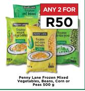 Penny Lane Frozen Mixed Vegetables, Beans, Corn Or Peas-For Any 2 x 500g