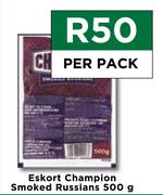 Eskort Champion Smoked Russians-500g Per Pack