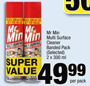 Mr Min Multi Surface Cleaner Banded Pack(Selected)-2X300ml Per Pack