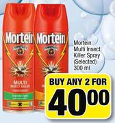 Mortein Multi Insect Killer Spray(Selected)-2X300ml