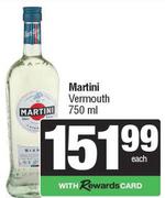 Martini Vermouth-750ml Each