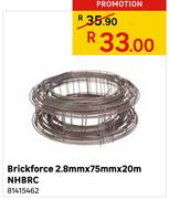 Brickforce 2.8mm X 75mm X 20m NHBRC