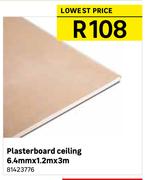 Plasterboard Ceiling 6.4mm X 1.2mm X 3m