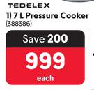 TEDELEX 7Ltr Pressure Cooker