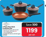 Home Living 7-Piece Non-Stick Cookware Set-Per Set