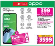 Oppo A16s 4G Smartphone-On 1GB Red Top Up Core More Data