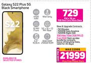 Samsung Galaxy S22 Plus 5G Black Smartphone-On 1GB Red Core More Data