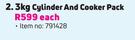 Cadac 3kg Cylinder And Cooker Pack-Each