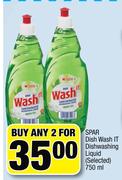 Spar Dish Wash IT Dishwashing Liquid(Selected)-2 x 750ml