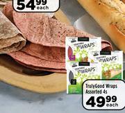 TrulyGood Wraps Assorted-4's Pack Each