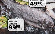 Whole Sole Extra Large-Per Kg
