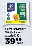 Clover Individually Wrapped Slices Assorted-360g Each
