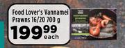 Food Lover's Vannamei Prawns 16/20-700g Each