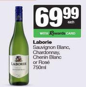 Laborie Sauv Blanc,Chardonnay,Chenin Blanc Or Rose-750ml Each