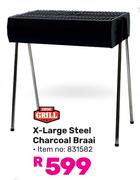 Expert Grill X-Large Steel Charcoal Braai