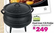 Campmaster Cast Iron 1/4 Potjie
