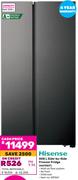 Hisense 508L Side By Side Freezer Fridge H670SIT