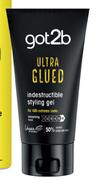 Got2b Ultra Glued Indestructible Styling Gel-150ml