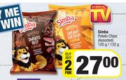 Simba Potato Chips (Assorted)-For 2 x 120g/132g