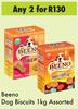Beeno Dog Biscuits Assorted-For Any 2 x 1kg