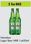 Heineken Lager Beer NRB-For 2 x 650ml