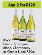 KWV Classic Sauvignon Blanc, Chardonnay Or Chenin Blanc-For Any 2 x 750ml