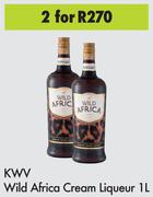 KWV Wild African Cream Liqueur-For 2 x 1Ltr