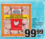 Spar IQF Frozen Chicken Mixed Porions-4Kg Each