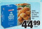 Spar Mini Puffs Or Rolls (Selected)-40s Each