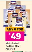 Moirs Instant Pudding Assorted-For Any 6 x 90g
